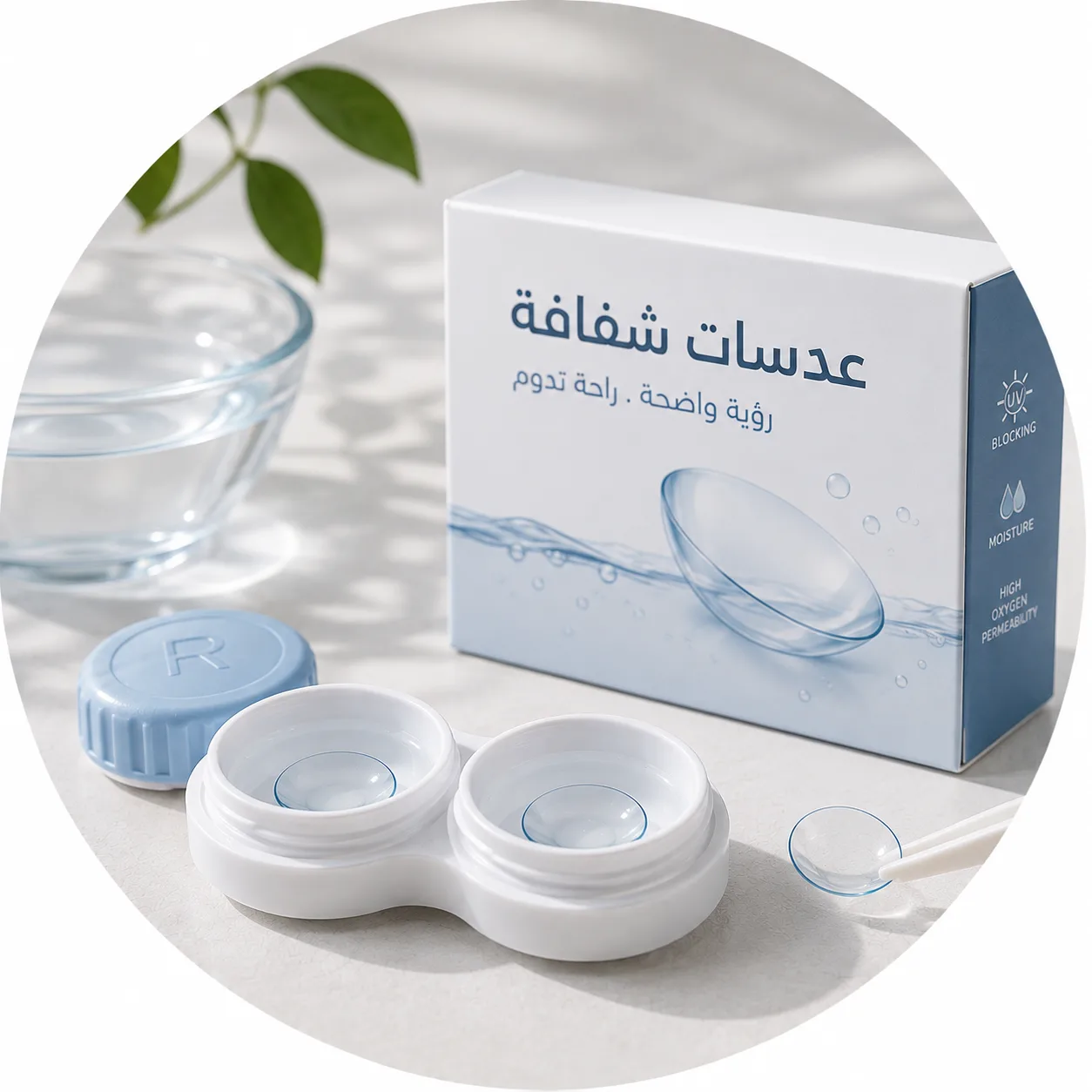 عدسات لاصقة طبية