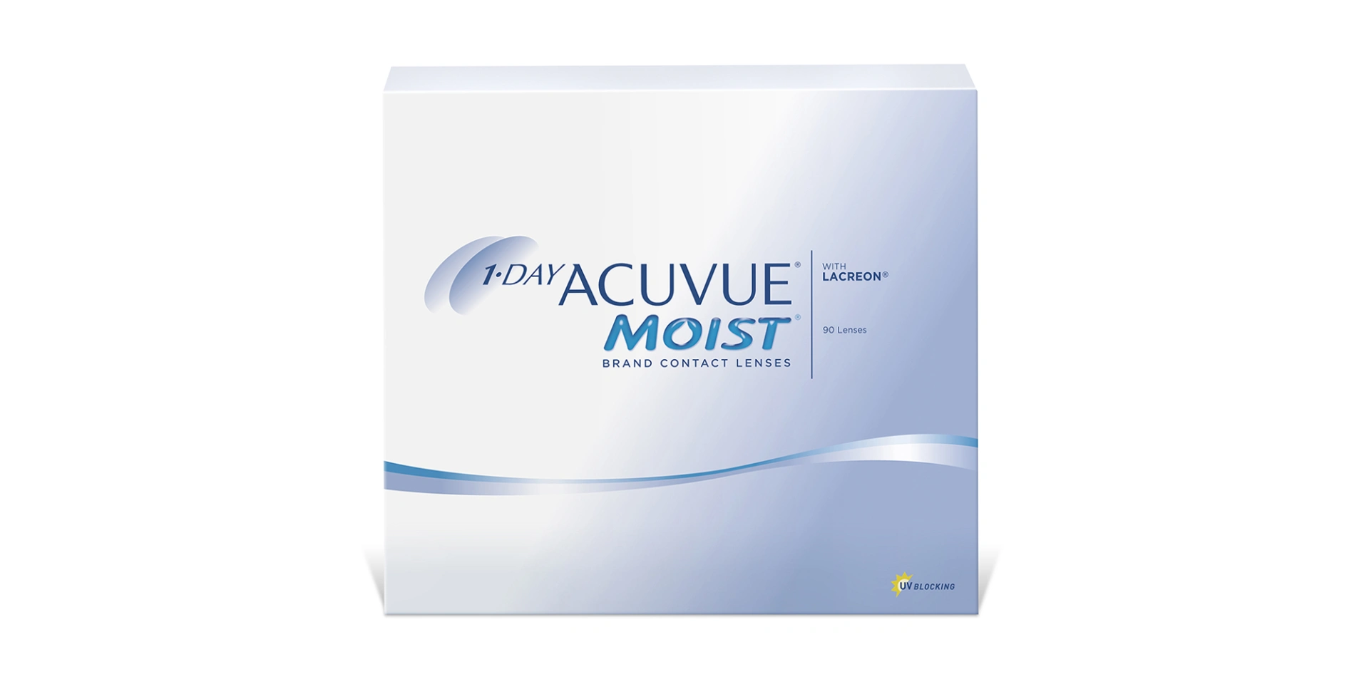 1-Day MOIST Clear Contact Lenses - Pack of 90